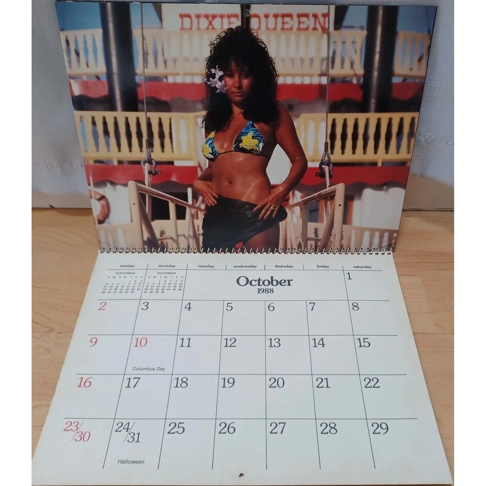 1988 Girls of Daytona Beach Florida Calendar‎ Bikinis Cars Bikes